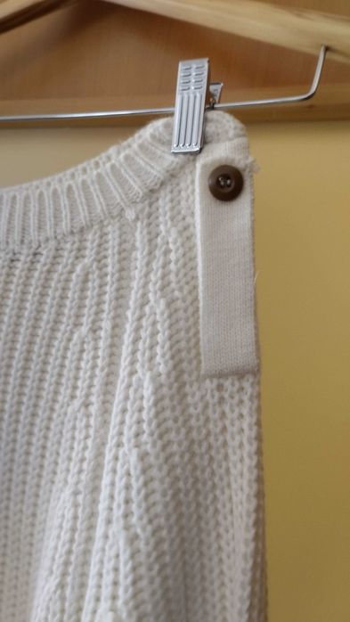 Poncho branco C/ PORTES