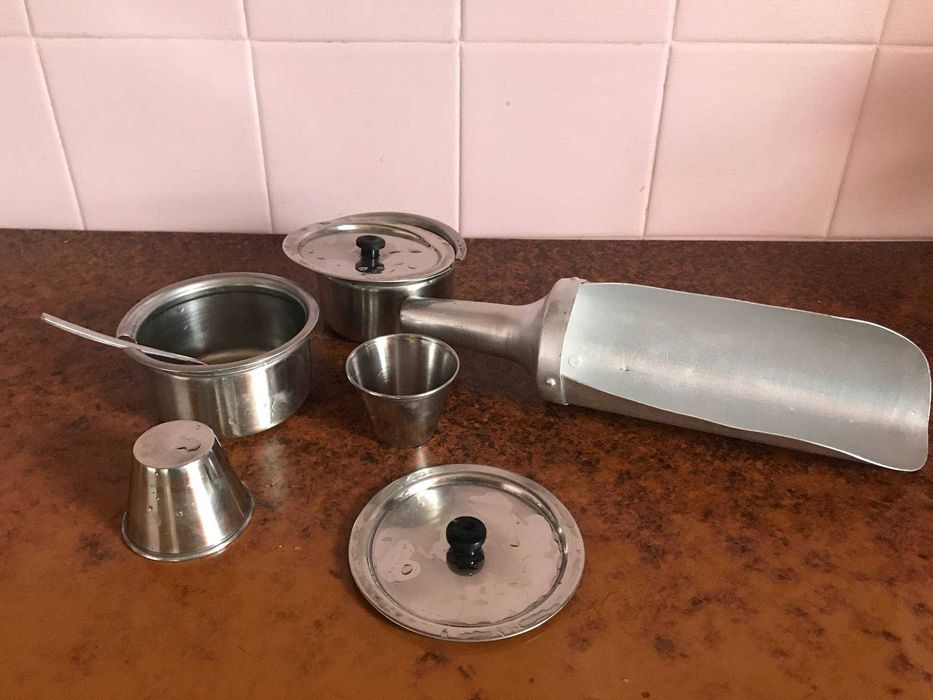 Совок для сыпучих алюминий СССР ёмкости для приправ специй Индия