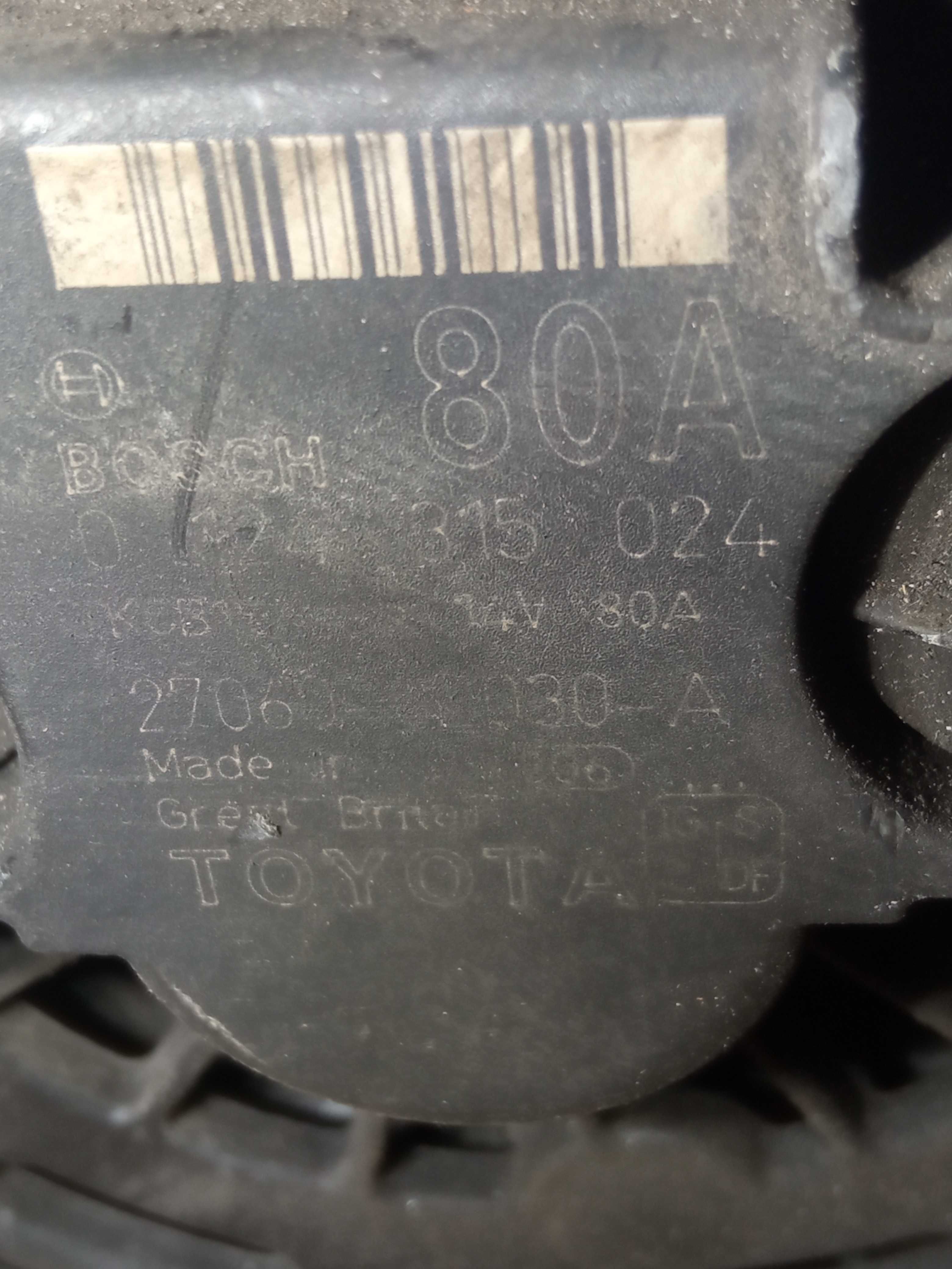 Alternator Toyota Corolla E12 1.4 VVTI 0124/315/024 Siedlce