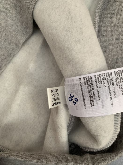 Оригінальне худі Adidas Essentials Fleece Hoodie Grey H12213 із США