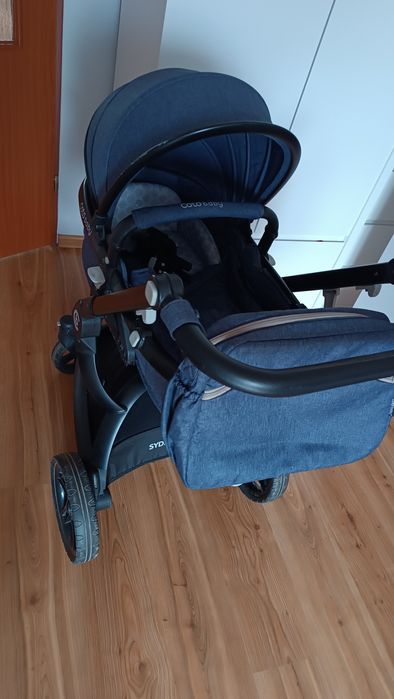 Wózek głęboki gondola 2 w 1 granatowy Coto Baby Sydney
