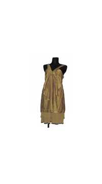 Zwiewna sukienka plisowane falbany rozmiar XL | 8G