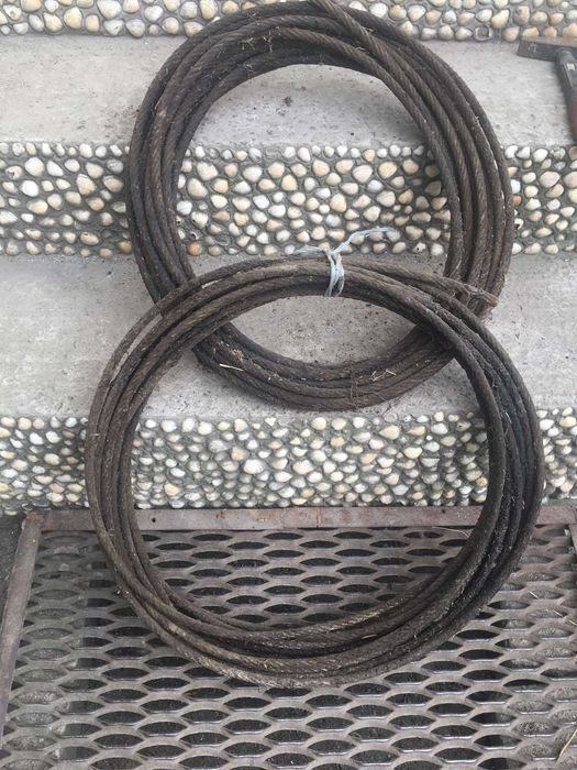 металевий трос 12мм ссср советский в концервації два куска по 17 м