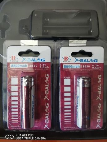 Baterias litio 18650 4.2v 8800mah + carregador