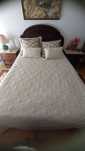 Mobilia de quarto casal, madeira, tampos em marmore