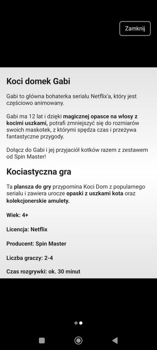Gra koci domek Gabi