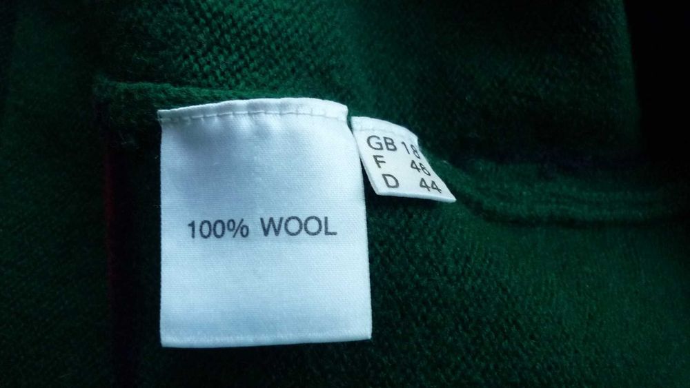 Emreco- wełniany gruby damski sweter- golf  r; L/XL