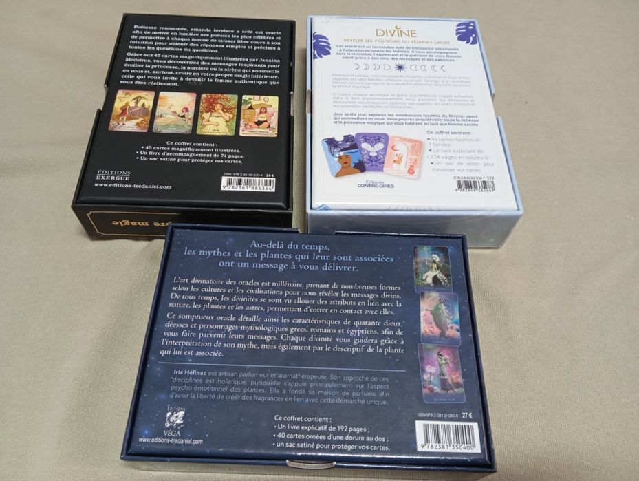 Conjunto de 3 oráculos ou cada