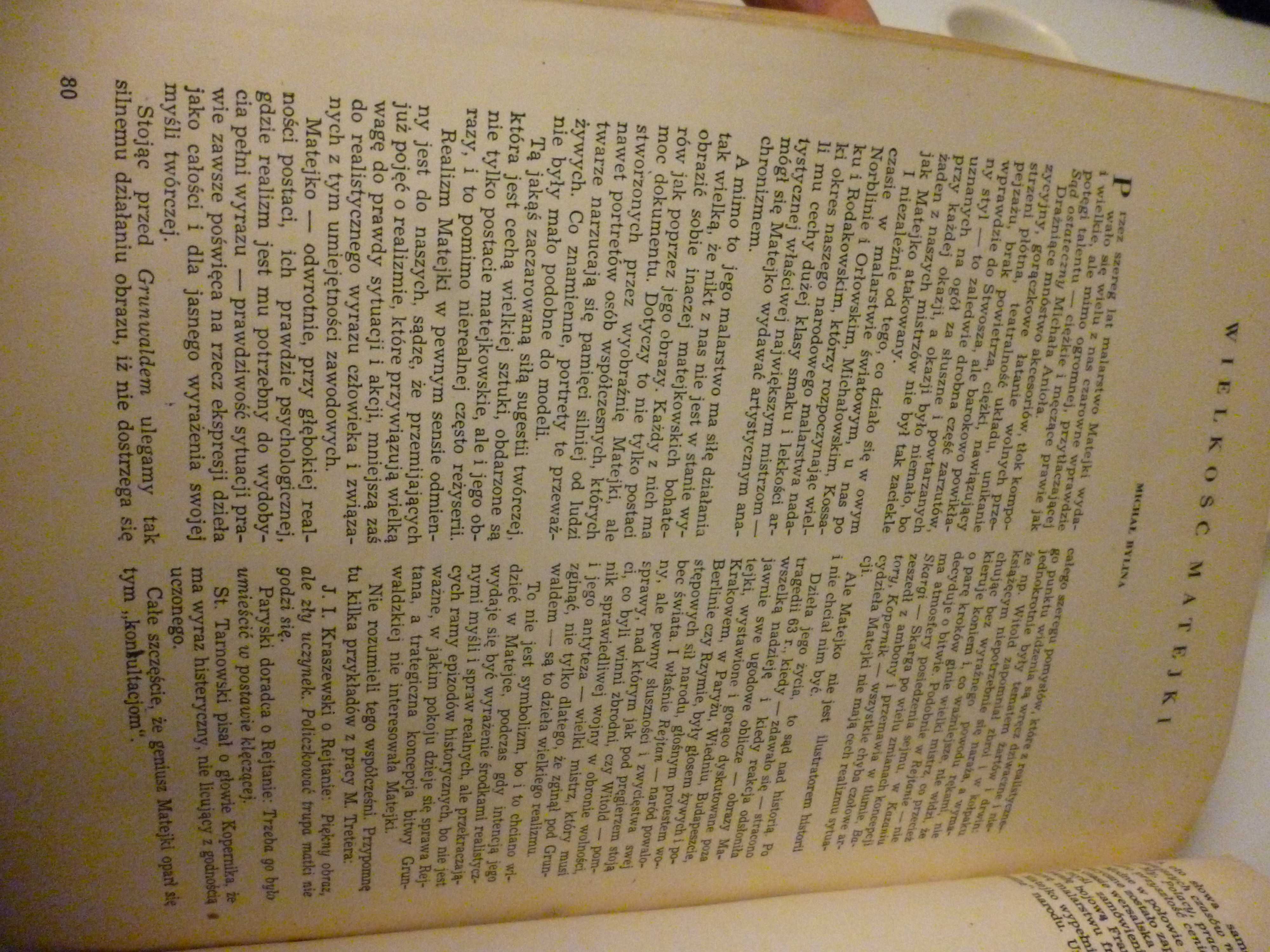 Czasopismo Przegląd artystyczny 5/1953 Jan Matejko rysunki