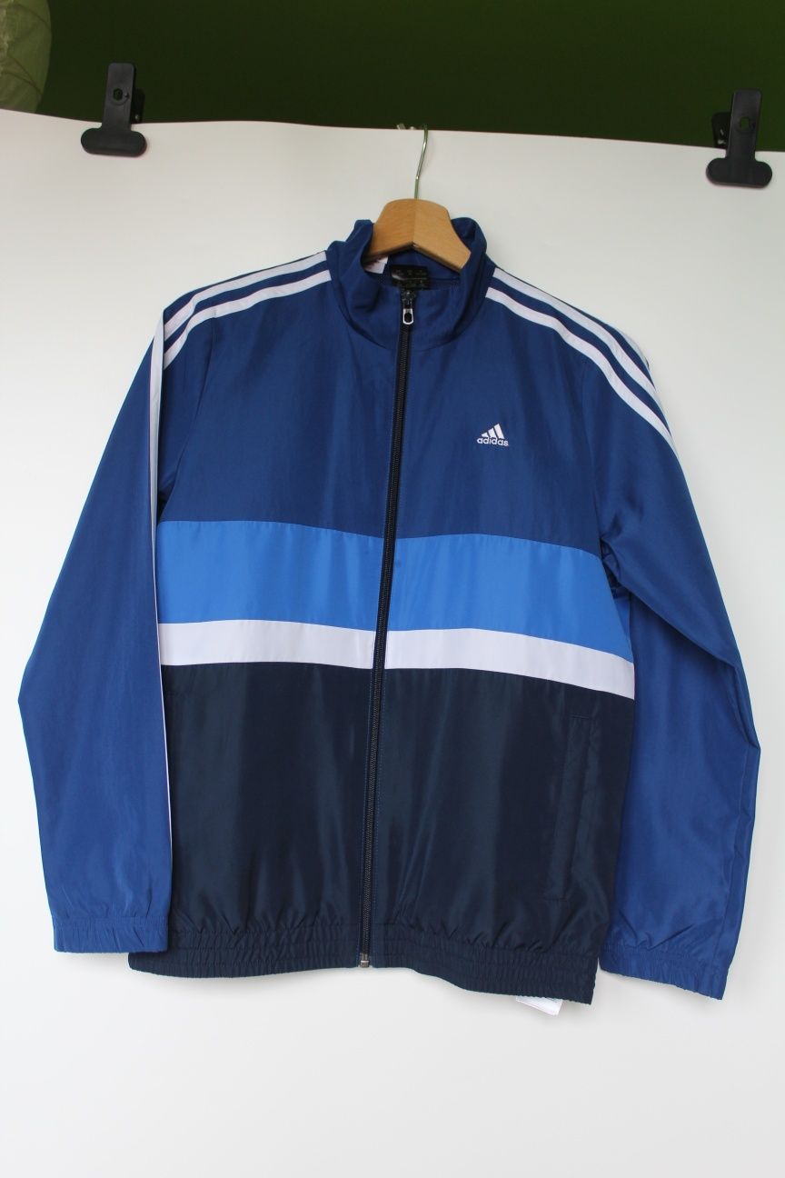 Cienka Kurtka bluza niebieska Adidas 11-12 lat 152 cm