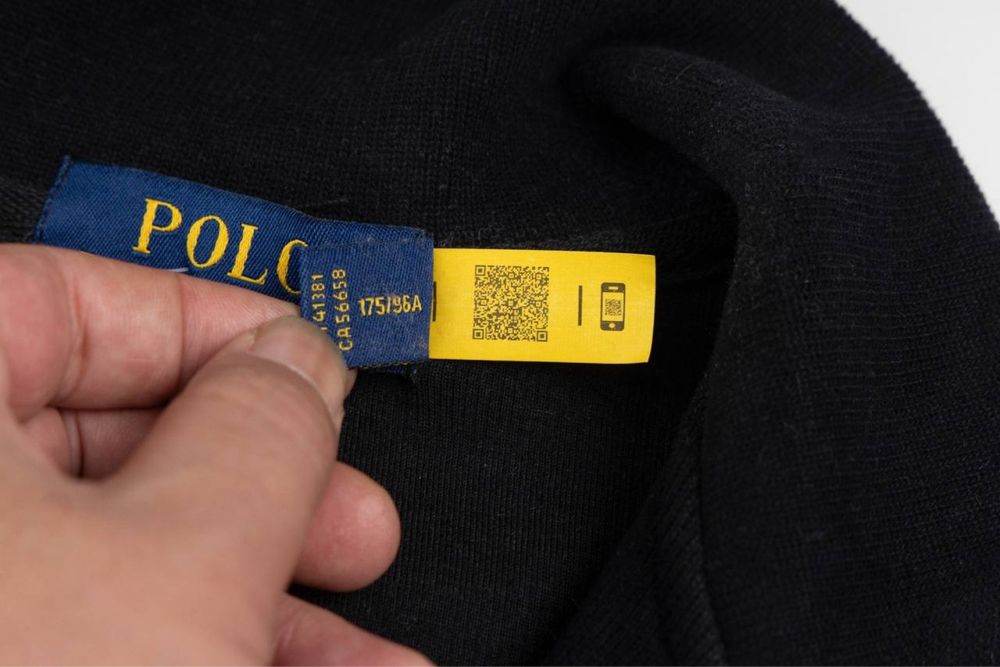 Чоловіча кофта 1/3 ZIP | POLO RALPH LAUREN | Black | 2025