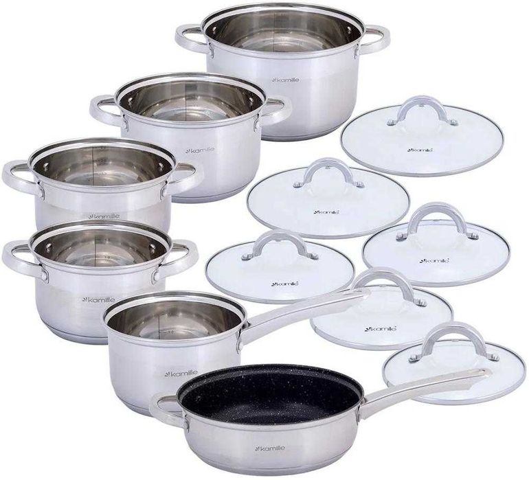 Набор посуды 12 предметов матовый, тяжелый ( Польша, ) . Kamille