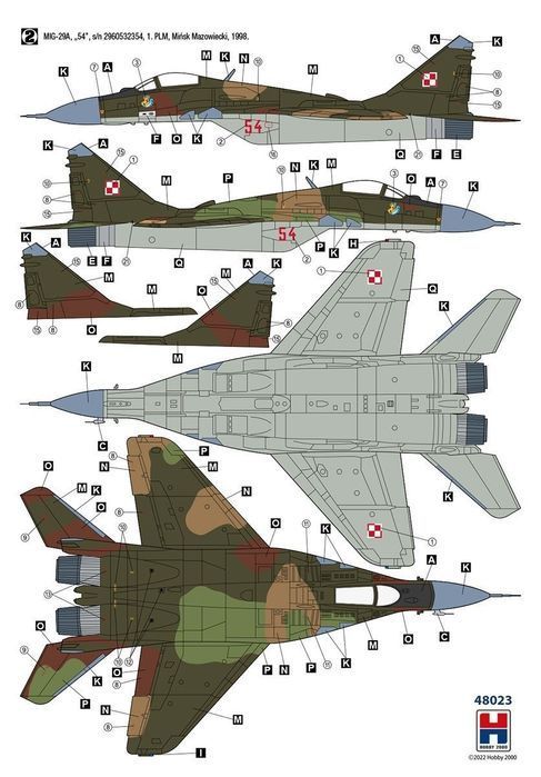 Hobby 2000 MiG-29 Polish Air Force 1/48 model do sklejania 48023