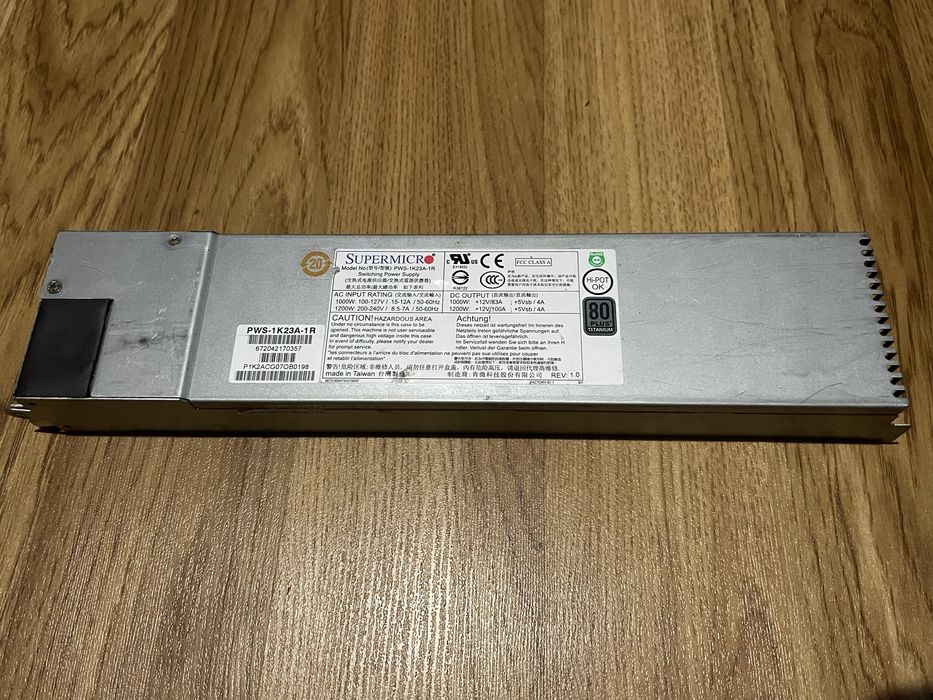 Серверний Блок живлення 12в 100А 5в 4А майнинг освітлення зарядка