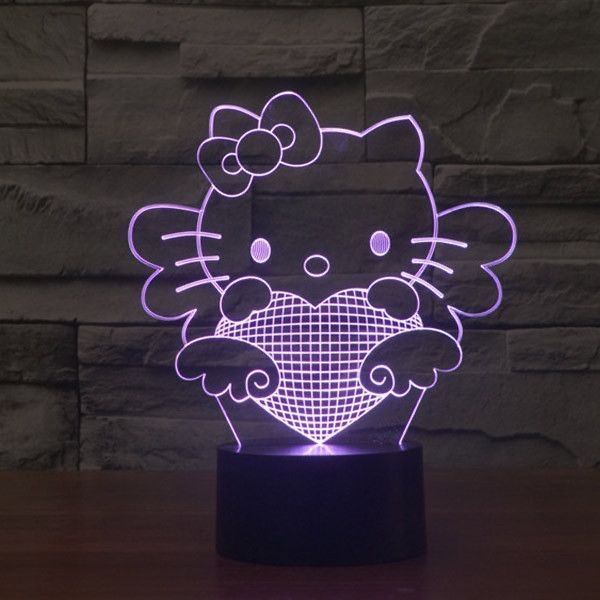 Luminaria led com gravacao em acrilico