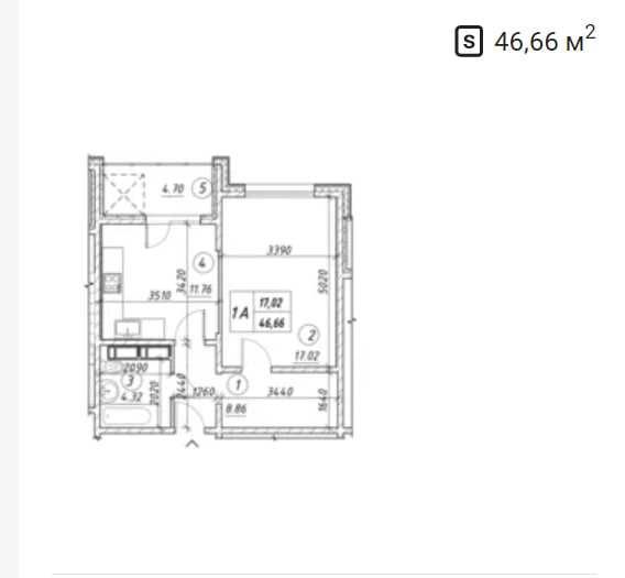 Продам 1 кімнатну квартиру в ЖК Ревуцький 54Б