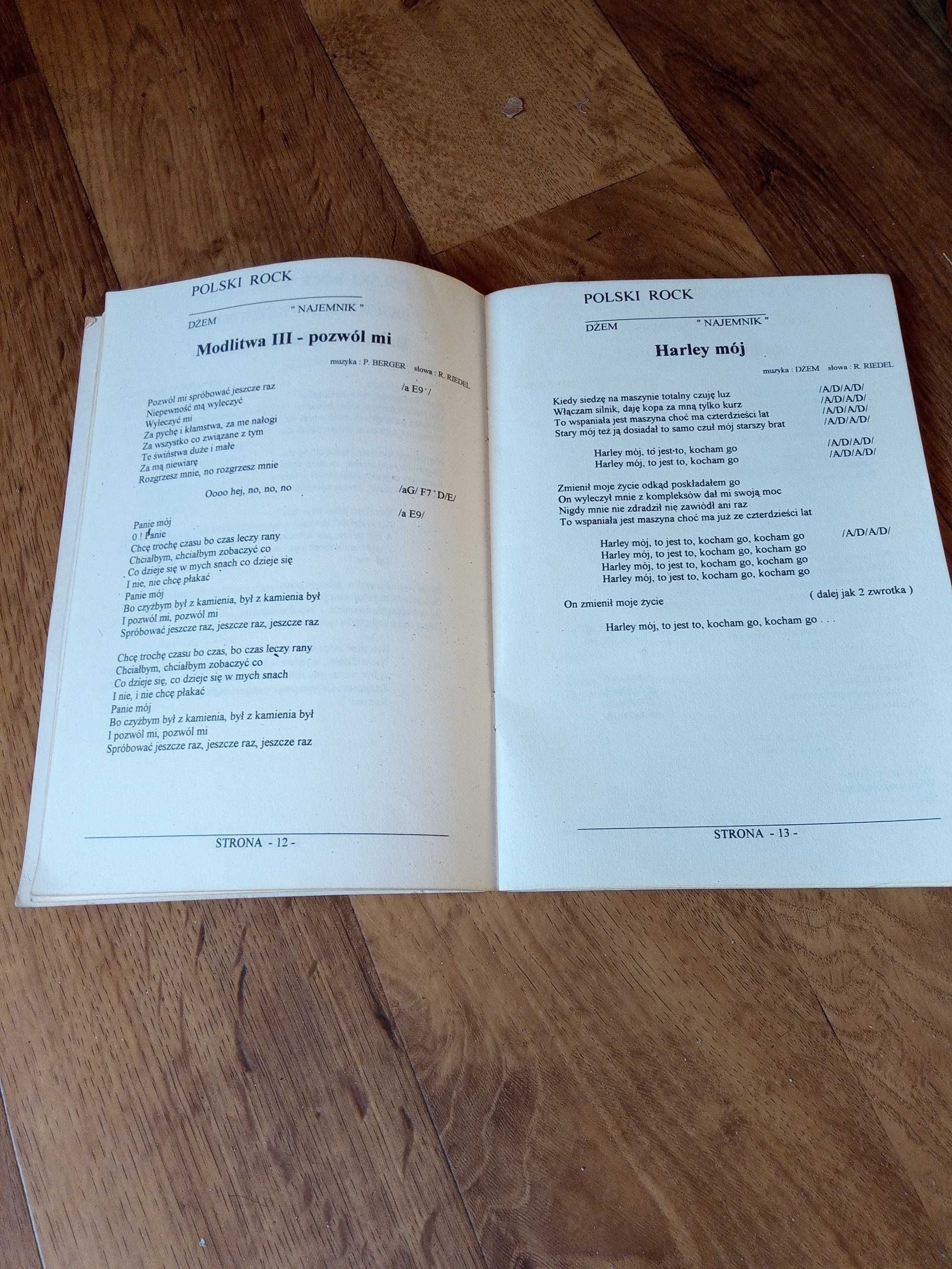 DŻEM, Rysiek  Riedel- Teksty i chwyty gitarowe - 1995