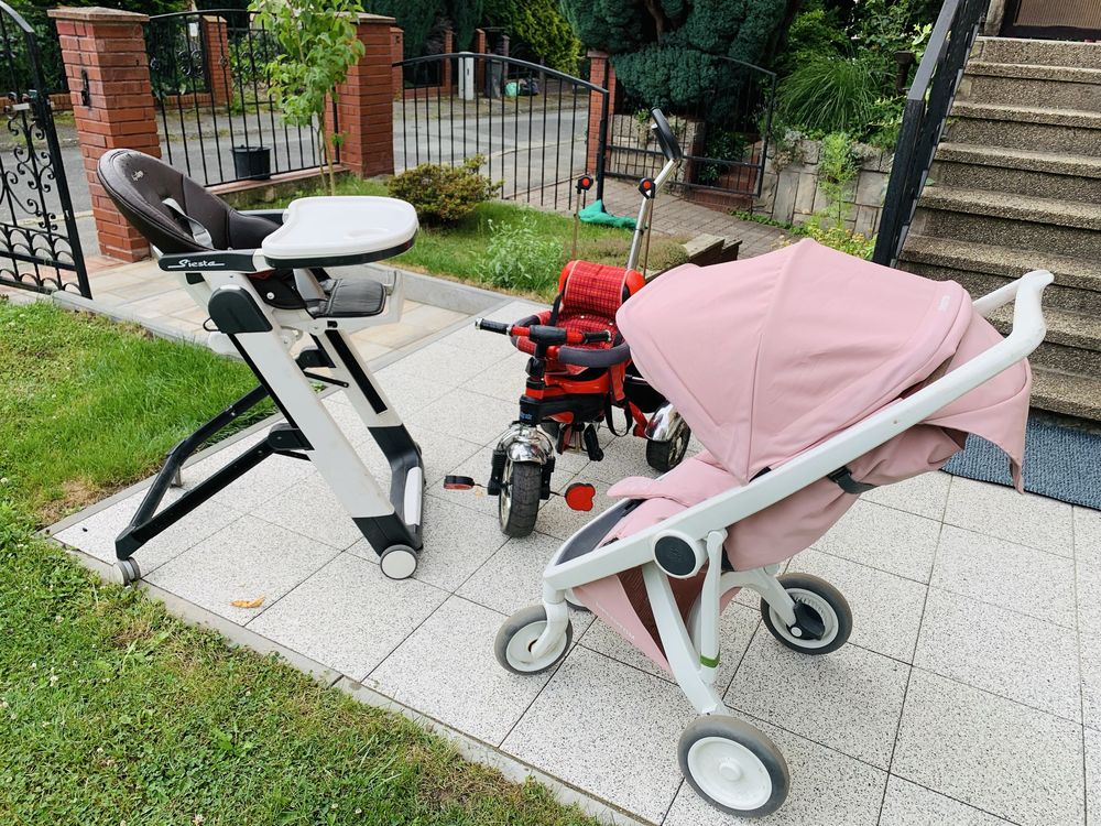 Wózek Spacerówka Rowerek Krzesełko do Karmienia