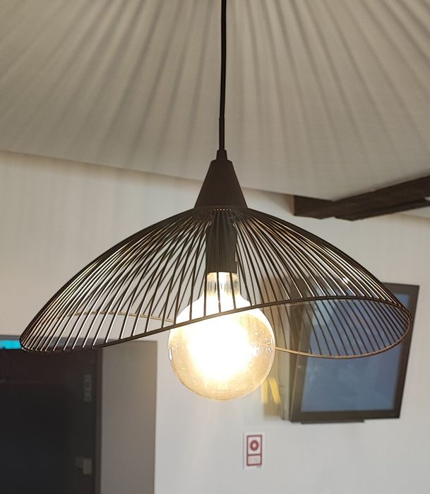 Candeeiros teto metal preto