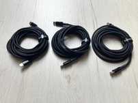 3 x Kabel USB C 100W 3m ładowarka fast oplot wzmacniany! Zestaw aż 9 m