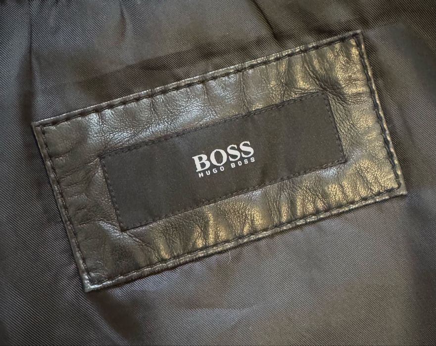 Шкіряна куртка Hugo Boss