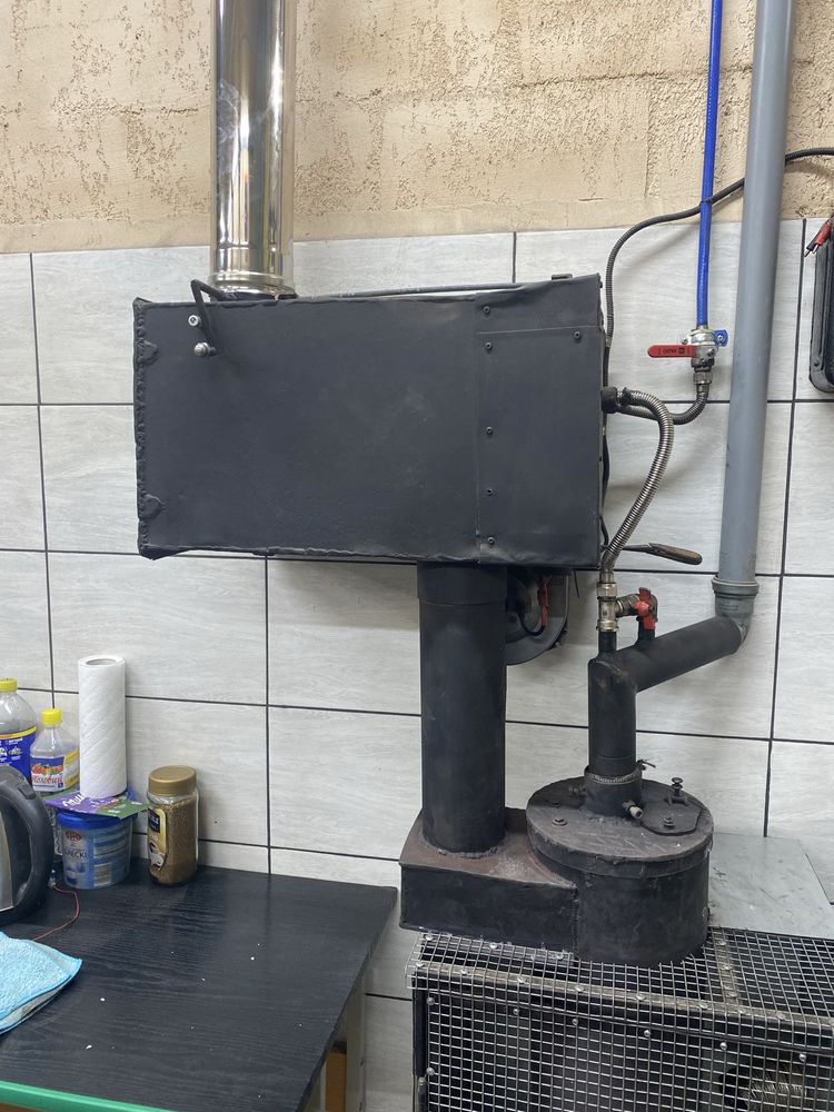 Котел печка на отработке
