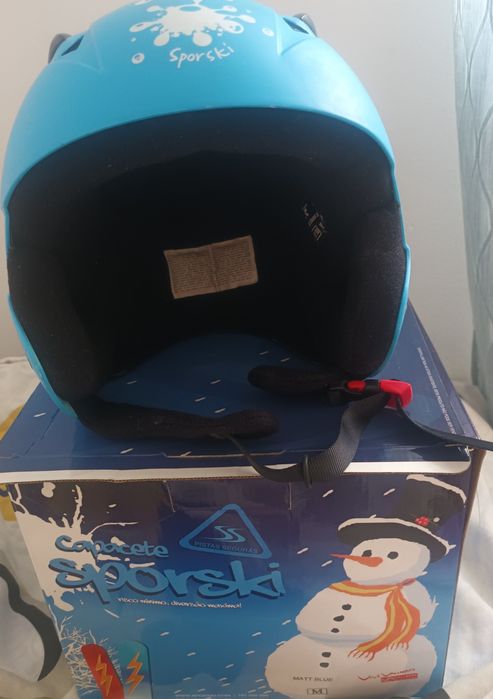 Capacete azul sportski snowboard