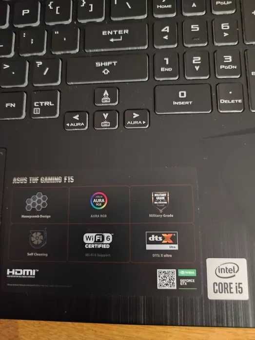 Gaming Laptop Asus TUF Gaming F15 i5-10300H/ 16GB/ GTX 1650TI/ 1TB SSD