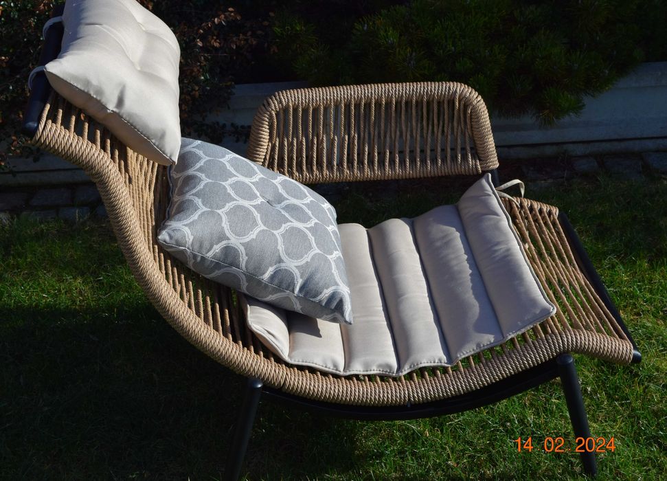 fotel ogrodowy technorattan fotel kokon hustawka bujany fotel tarasowy