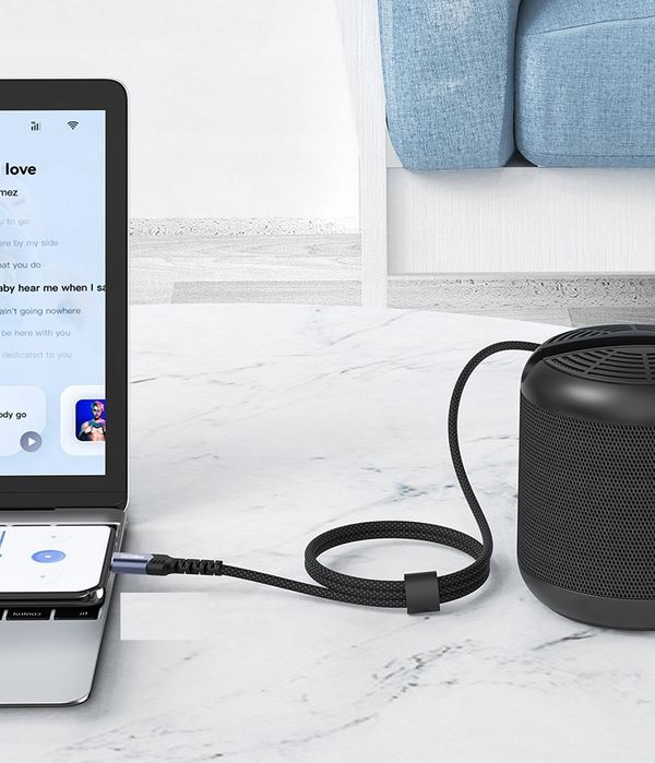 Kabel Przejściówka Adapter Z Usb-C Typ C Na Aux Mini Jack 3,5Mm 1,2M