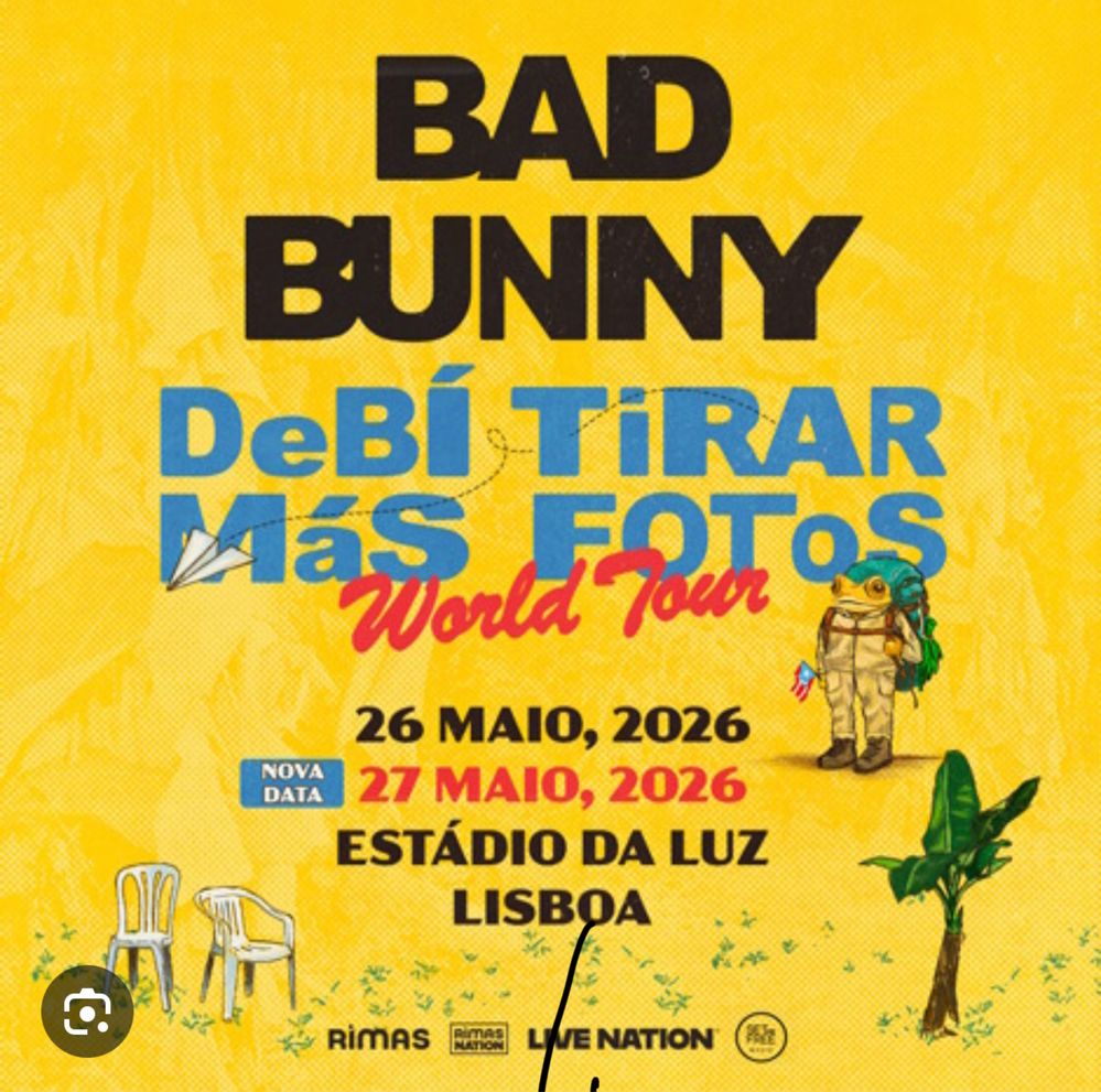 bilhete bad bunny dia 27 de maio