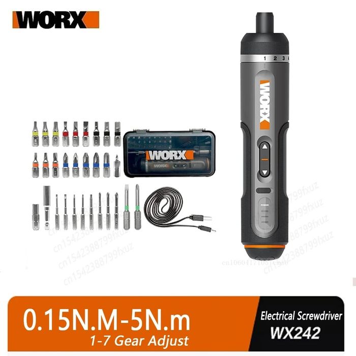 Отвертка аккумуляторная Worx WX240/WX242 +30 предметов