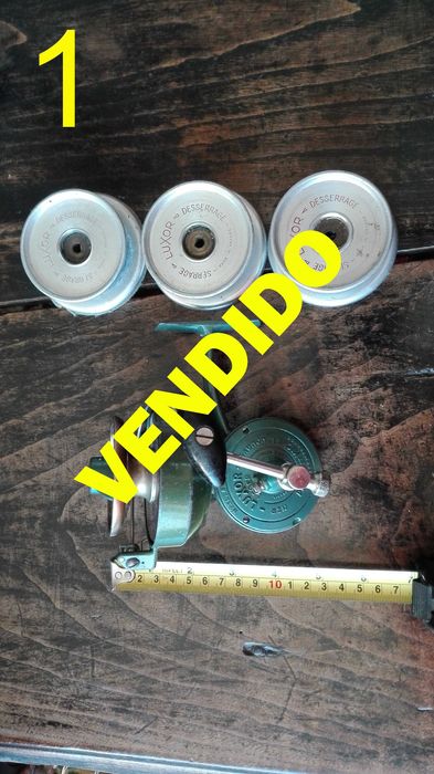 Conjunto de carretos antigos Luxor, Mitchell e Shakespeare.