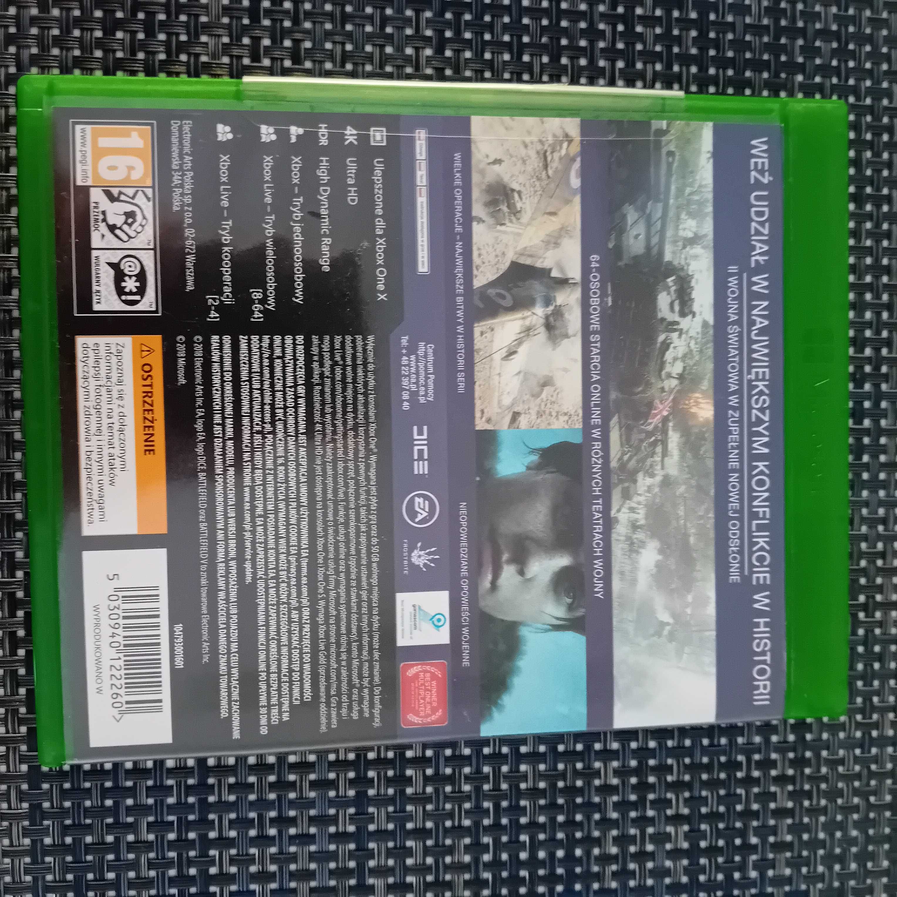 Gra BATTLEFIELD V na konsolę XBOX ONE używana w bardzo dobrym stanie