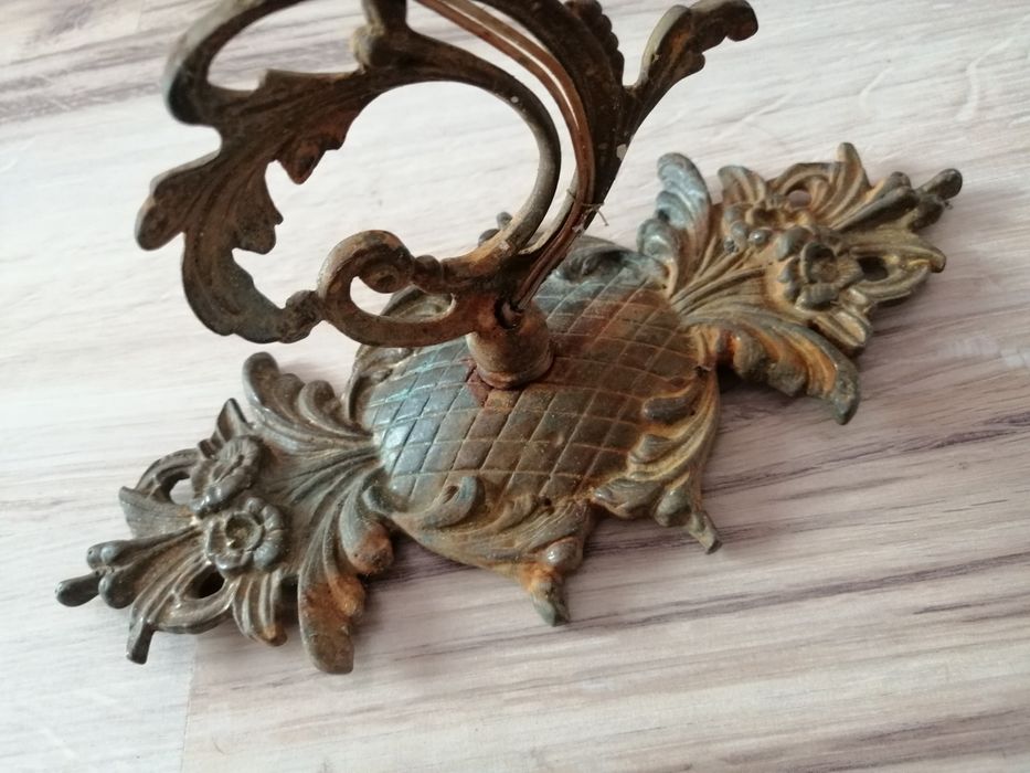 Kinkiet mosiężny zlocony antyk