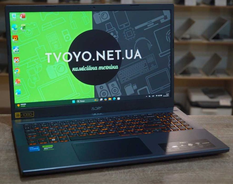 ГАРАНТІЯ Acer (FullHD іPS/Core i5 12450H/RAM 8/ SSD 512/RTX 2050)TVOYO