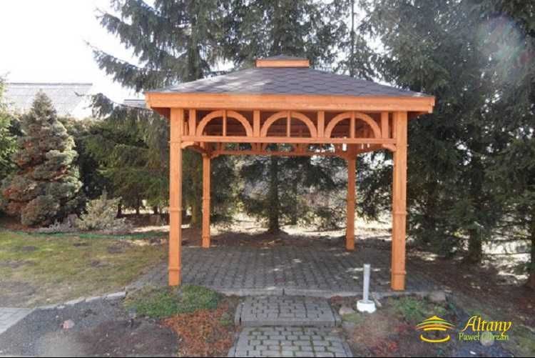Altana 6 drewniana kwadratowa 3x3 ogrodowa producent A1