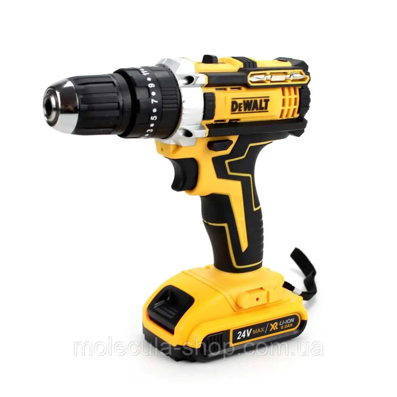 Ударный шуруповерт DeWALT DCD791 з набором. Арт. 45462