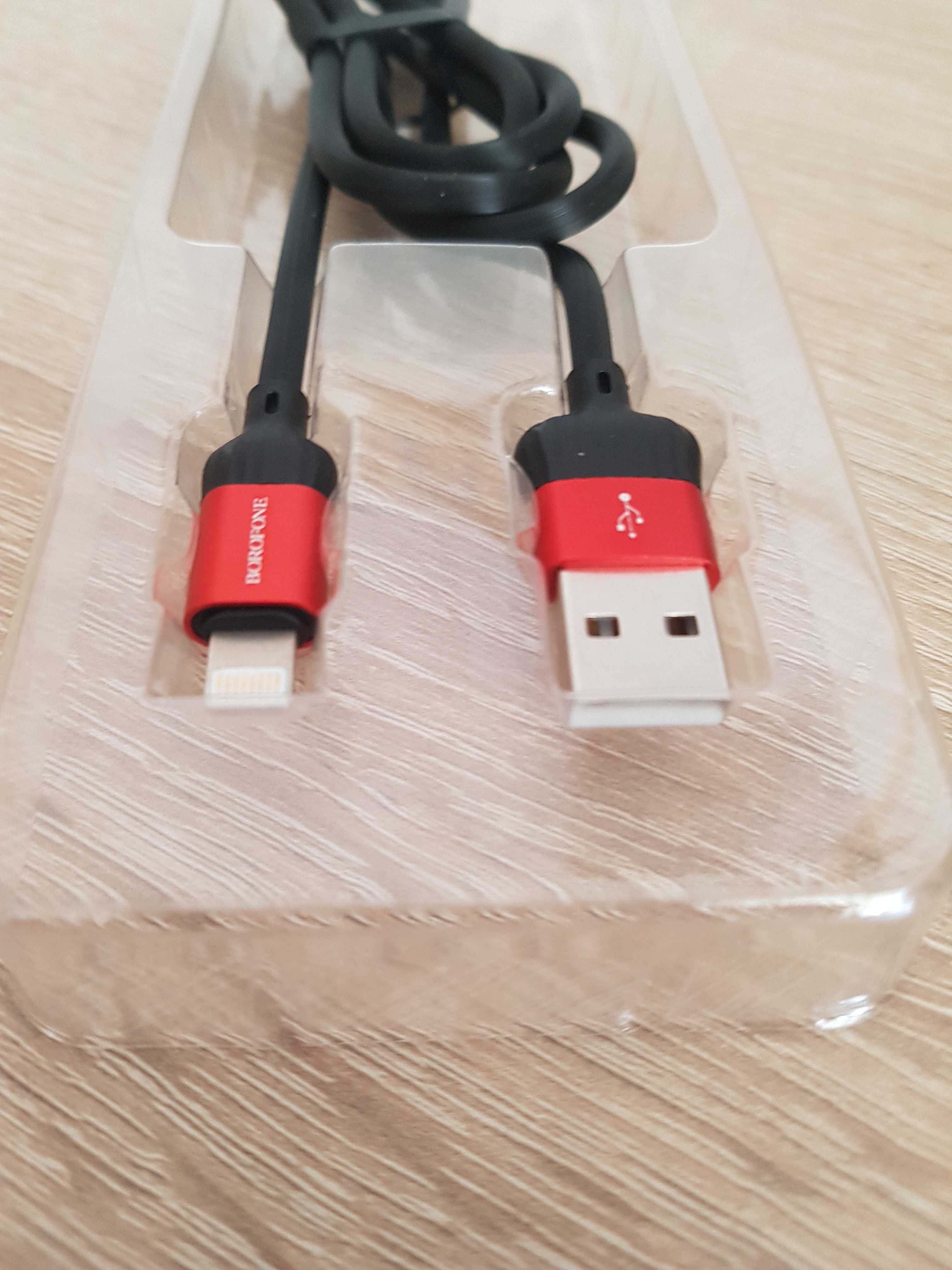 Kabel BX28 Dignity - USB na Lightning - 2,4A 1 metr czerwony