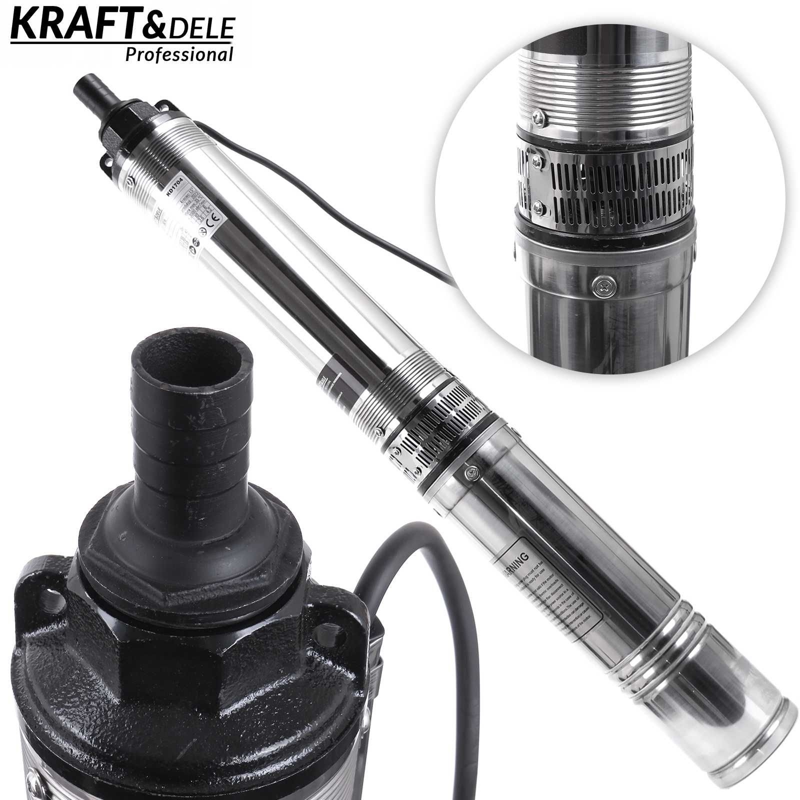 KRAFT&DELE Pompa Głębinowa Śrubowa Do Wody 0,75kw 45l/min KD1704