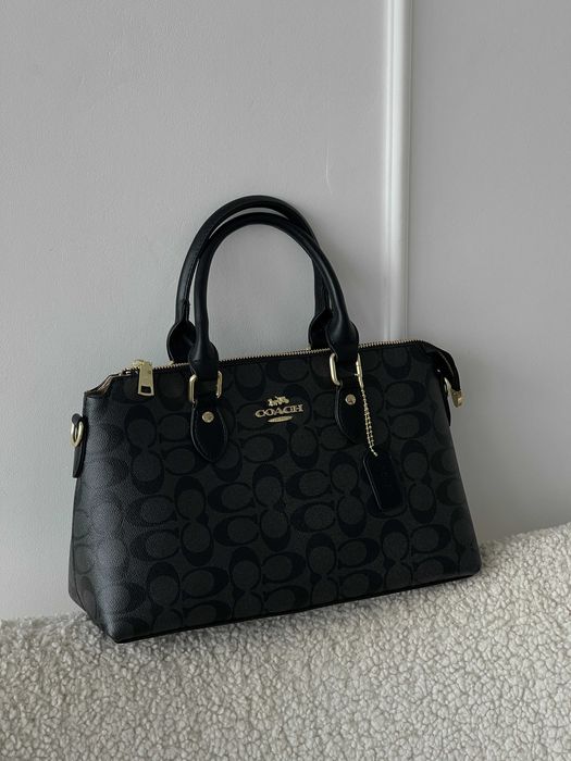 Женская сумка Coach Georgia черный  через плечо Коуч