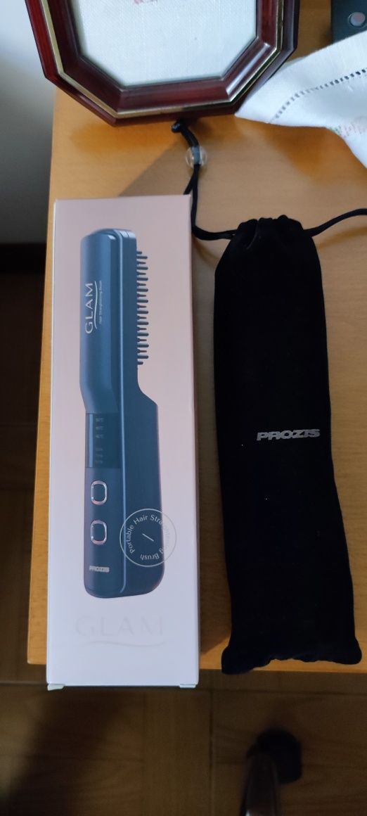 Escova alisadora Glam prozis a bateria