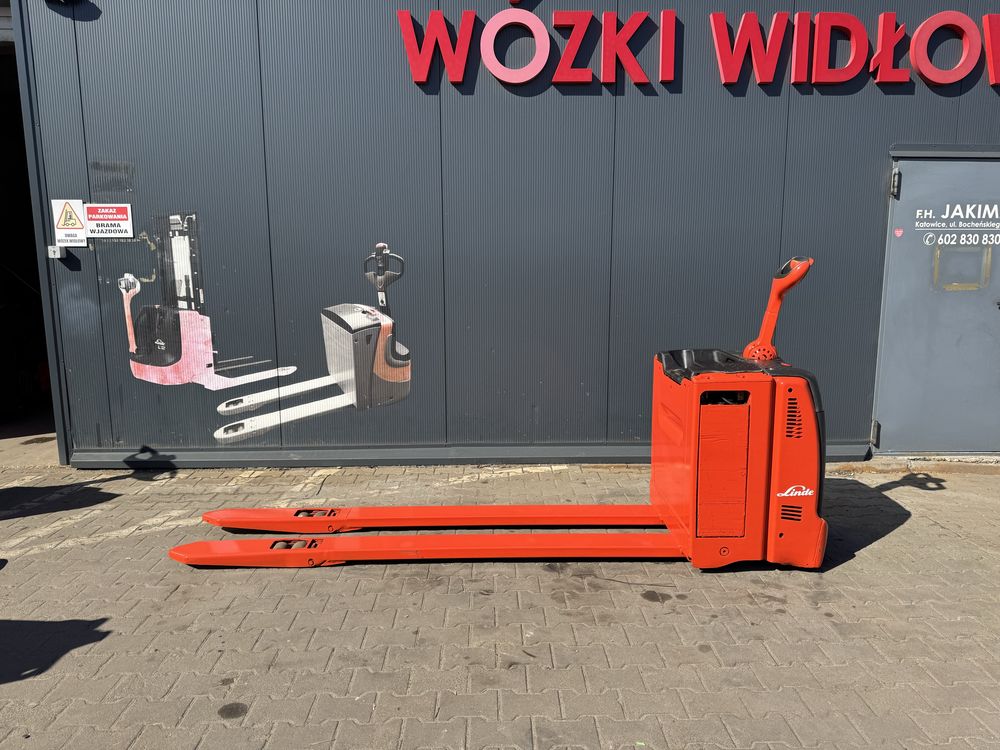 Paleciak elektryczny Linde 3000 kg widły 240 cm 3000 kg 2017 r