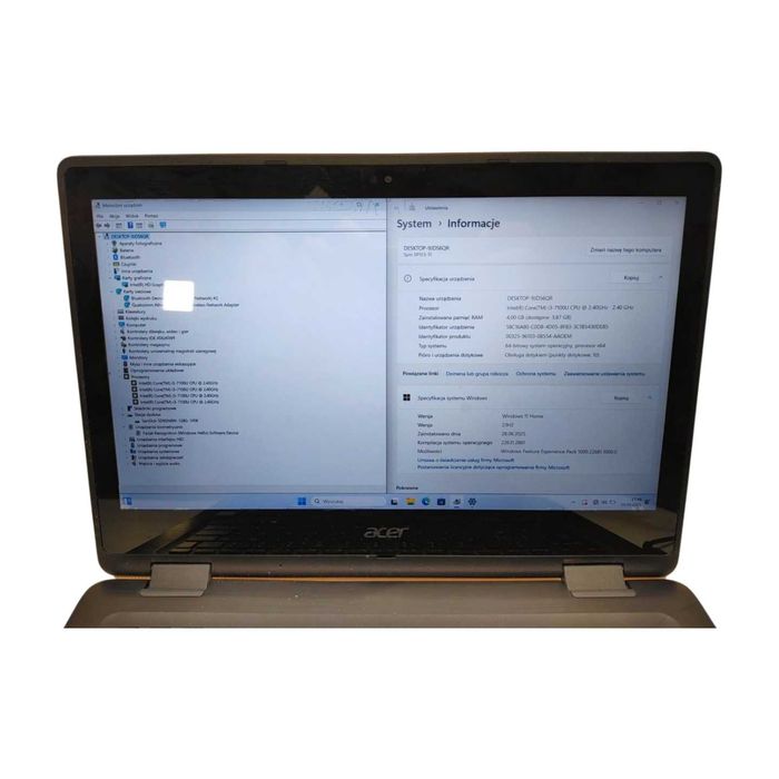 LAPTOP | Acer Spin 5 | i3-7100U | 4GB | 128SSD | 13,3” DOTYK | Win11