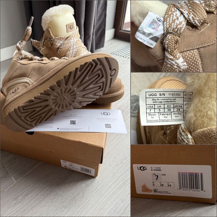 Оригинал Зимние Кроссовки Avstralia UGG Lowmel Sneaker High beige