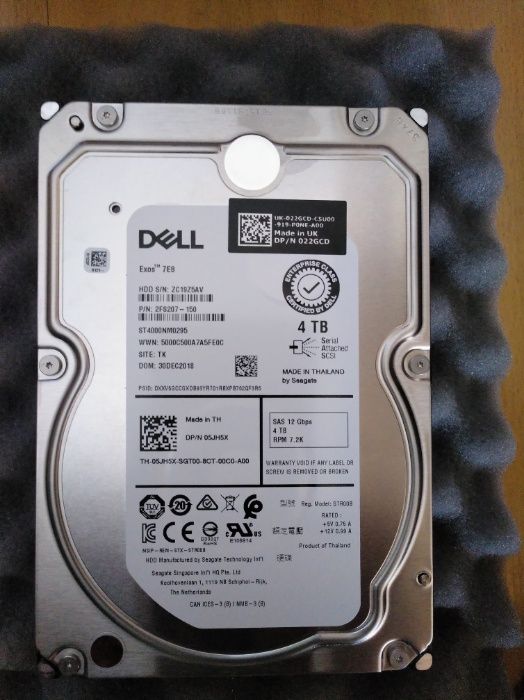 Disco Servidor DELL 4TB SAS NOVOS Dell Part 2FS207-150