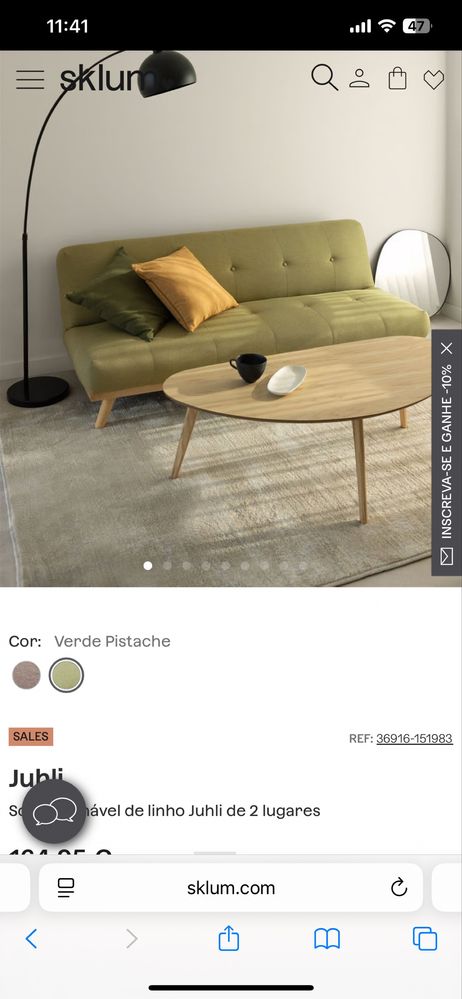Sofa sklum verde