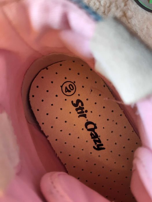 Wysokie błękitne trampki wykończone skórą naturalną Stir Crazy, roz 40