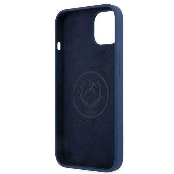 Etui U.S. Polo Assn. Silicone do iPhone 13 Mini 5,4", Granatowy