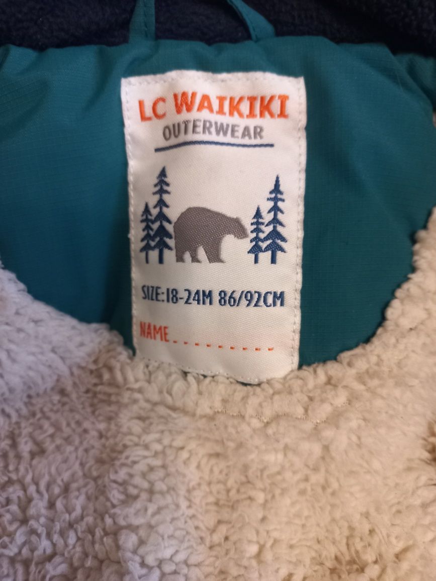 Зимняя куртка на мальчика Icwaikiki и полукомбинезон, р.18-24